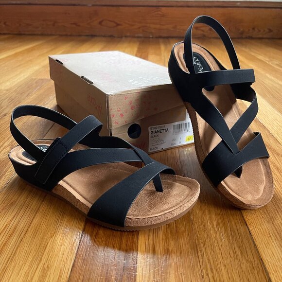 Eurosoft Shoes - Eurosoft Gianetta Sandals Womens Black Size 8